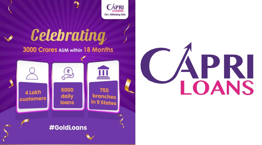 Capri Global Capital Ltd's gold loan AUM crosses Rs. 3000 crores